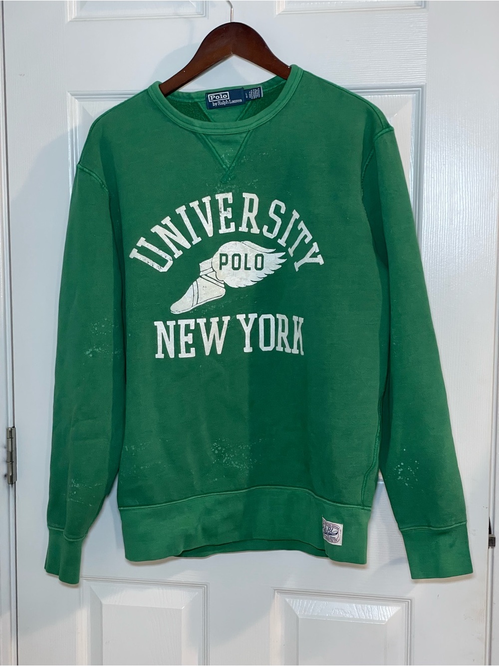 Polo Ralph Lauren University New York P-Wing Green Sweatshirt Men’s L